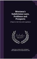 Montana's Subdivision Laws, Problems and Prospects: A Report to the Forty-Sixth Legislature