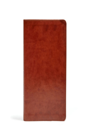 CSB Large Print Ultrathin Reference Bible, British Tan LeatherTouch, Black Letter Edition, Indexed
