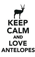 Keep Calm & Love Antelopes Notebook & Journal. Productivity Work Planner & Idea Notepad: Brainstorm Thoughts, Self Discovery, to Do List