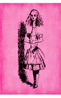 Alice in Wonderland Journal - Tall Alice (Pink): 100 page 6" x 9" Ruled Notebook: Inspirational Journal, Blank Notebook, Blank Journal, Lined Notebook