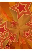 70s Retro Star Pattern Journal: 150 page lined notebook/diary