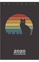 Retro Cat Calendar 2020