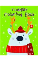 Toddler Coloring Book: Christmas Book from Cute Forest Wildlife Animals(1 Cutest Animals)