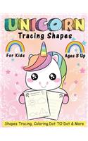 Unicorn Tracing Shapes for Kids