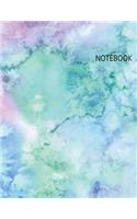 Notebook: Beautiful Watercolor Notebook (8.5 x 11 Inches) 110 Pages