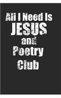 Poetry Club Notebook for Christian Poets 120 Pages Lined