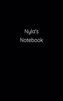 Nyla's Notebook: Notebook / Journal / Diary - 6 x 9 inches (15,24 x 22,86 cm), 150 pages.