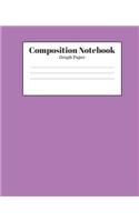 Composition Notebook - Graph Paper: Light Purple Lined School Journal for Children Kids Girls Boys Teens