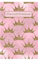 Mermaid Notebook: Pink Gold Crowns Mermaid Journal - Women's Journal - Girls Notebook - Kids Notebook - Mermaid Gifts - Fun Journal - Mermaid Diary - Teen Notebook - 