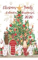 Christmas Family Calendar Organizer 2020