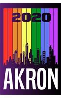 2020 Akron: Your city name on the calendar 2020 cover. The Love For My City Great Gift For Everyone Who Likes This Place. Notebook and Planner 2020
