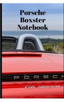 Porsche Boxster Cars Composition Book College Ruled Notebook: Planner Logbook Diary Gift Todo Memory Book Budget Planner Medium to Large Sized Notebook With College Ruled Lined Paper for School Education - 100 