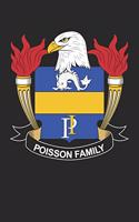 Poisson: Poisson Coat of Arms and Family Crest Notebook Journal (6 x 9 - 100 pages)