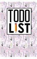 To Do List: Checklist Planner Notebook, To Do List Adults, Easy To Do List, To Do Notebook, Agenda Notepad For Men, Women, Students & Kids, Cute Paris & Music C