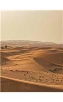 Desert Notebook Large Size 8.5 x 11 Ruled 150 Pages