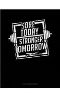 Sore Today Stronger Tomorrow: Unruled Composition Book