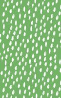 Notebook: Green Spots Pattern Designed Cover: Dotted Grid, (6 X 9)