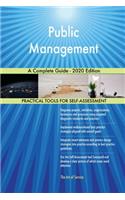 Public Management A Complete Guide - 2020 Edition