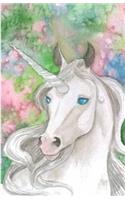 Notebook: Watercolor Unicorn: Notebook Journal Diary, 120 Lined pages, 5.5" x 8.5"