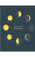 Bullet Journal Quarterly Planner with Blank Yearly & Monthly Calendar, and Habit Tracker, 120 Dot Grid & 15 Lined Pages, 8.5x11in, Moon Phase Science: Professional Design Large Diary Journal to Write in Everyday Life: Professional Design Large Diary Journal to Write in Everyday Life