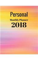 personal monthly planner 2018