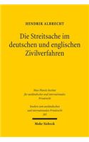 Die Streitsache im deutschen und englischen Zivilverfahren