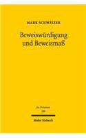 Beweiswurdigung und Beweismaß