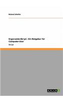 Ergonomie-Skript - Ein Ratgeber für Computer-User