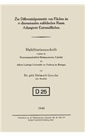 Zur Differentialgeometrie Von Flächen Im N-Dimensionalen Euklidischen Raum. Adjungierte Extremalflächen