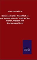 Naturgeschichte, Klassifikation und Nomenclatur der Insekten von Bienen, Wespen und Ameisengeschlecht