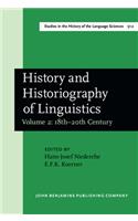 History and Historiography of Linguistics