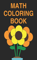 Math coloring poster book for kids ages 4-8