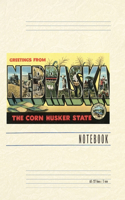 Vintage Lined Notebook Greetings from Nebraska