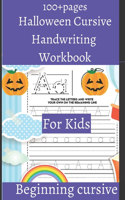 Halloween Cursive Handwriting Workbook For Kids