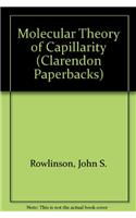 Molecular Theory of Capillarity
