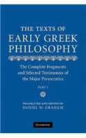 Texts of Early Greek Philosophy