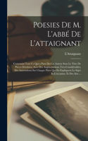 Poesies De M. L'abbé De L'attaignant