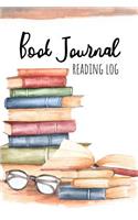 Book journal Reading log: Track all your reading reviews in this compact 6x9 log book notebook. Write your favorite quotes and book summary. Cute design cover. Reading logs a