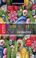 Blumengarten - Nachtausgabe: Malbuch für Erwachsene - 25 Abbildungen (Mandalas) in farbe