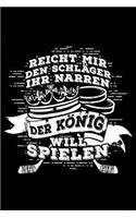 Der König Will Spielen: Notizbuch / Notizheft Für Eishockey Eishockeyspieler-In Eishockey-Fan A5 (6x9in) Dotted Punktraster