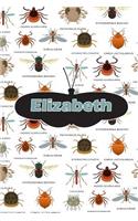 Elizabeth: Bug Insect Weekly Planer Book Notebook Journal Book 120 Pages 6x9