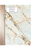 Marble Slab Wide Ruled Notebook