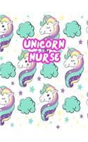 Unicorn Nurse: Cute Journal Notebook for Nursing Student and Practitioner with Large 8.5 x 11 Blank Ruled White Paper (Perfect for School, Medical, Clinical and Ho