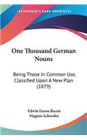 One Thousand German Nouns