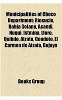 Municipalities of Choco Department: (English)