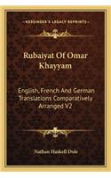 Rubaiyat Of Omar Khayyam: English, French And German Translations Comparatively Arranged V2