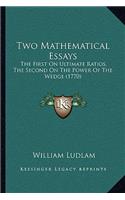 Two Mathematical Essays