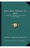 Men And Things In 1823