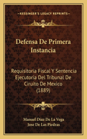Defensa De Primera Instancia