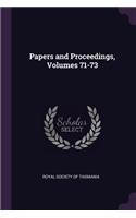 Papers and Proceedings, Volumes 71-73